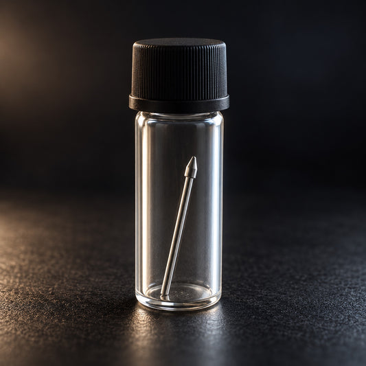 ForeverCapsule glass case on dark background