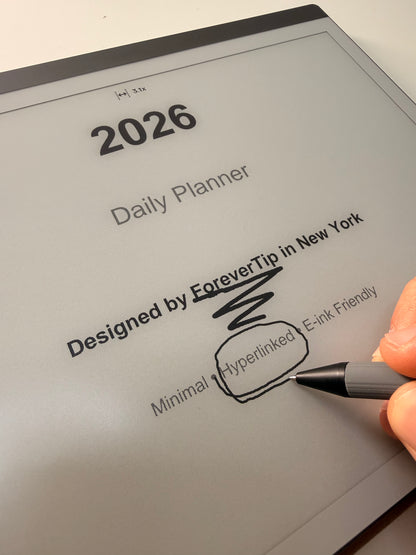 ForeverPlanner 2026 – Digital Planner for reMarkable, Kindle Scribe & BOOX