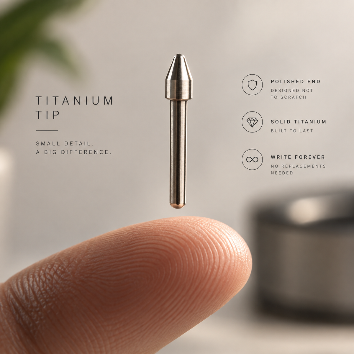 ForeverTip – Titanium Tip for reMarkable, Kindle Scribe & BOOX